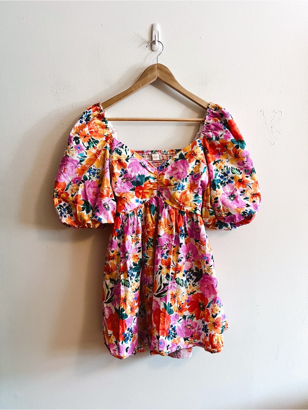 altar’d state cyndella floral puff sleeve floral dress